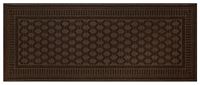 Multy Home 1005046 Embossed Mat, 5 ft L, 2 ft W, 0.16 in Thick, Andor Pattern, Polyester Rug, Black