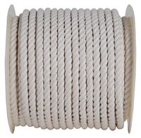 Koch 5321645 Rope, 1/2 in Dia, 200 ft L, 1/2 in, Cotton, White