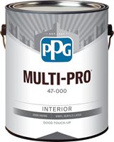 PPG MULTI-PRO 47-3110/01 Interior Paint, Eggshell Sheen, Pastel Base/White, 1 gal, 400 sq-ft/gal Coverage Area, Pack of 4