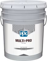 PPG MULTI-PRO 47-3110/05 Interior Paint, Eggshell Sheen, White, 5 gal, 400 sq-ft/gal Coverage Area