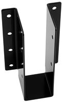 National Hardware 1221BC Series N800-019 Joist Hanger, 5-1/8 in H, 2 in D, 3-3/16 in W, Steel, Black, Surface Mounting