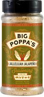 Big Poppas OW86155-C BBQ Seasoning, Jallelujah Jalapeno Flavor, 14.2 oz Shaker
