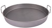Oklahoma Joes 1996978P04 Deep Dish Pan, Round, 18-1/2 in Dia, 19 in L, 19 in W, Carbon Steel  4 Pack