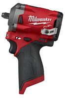 Milwaukee M12 FUEL Series 2554-20 Stubby Impact Wrench, Tool Only, 12 V, 3/8 in Drive, 0 to 3200 ipm 
