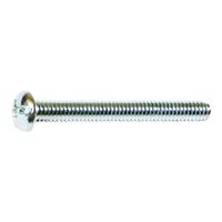 Midwest Fastener 07668 Machine Screw, #8-32 Thread, Coarse Thread, Round Head, Combo Drive, Steel, Zinc, 100 PK 