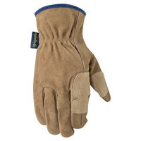 Wells Lamont HydraHyde 1019L Fencer Gloves, Mens, L, Keystone, Reinforced Thumb, Cowhide Suede Leather, Brown/Tan 