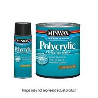 Minwax Polycrylic 611114444 Waterbased Polyurethane, Ultra Flat, Liquid, 1 qt 