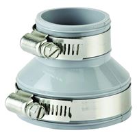 ProSource Drain Trap Connector, 1-1/2 x 1-1/4 in, PVC, Gray 