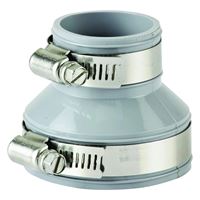 ProSource Drain Trap Connector, 2 in, PVC, Gray 