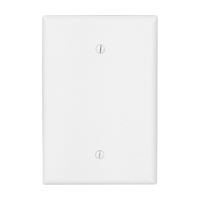 Eaton Cooper Wiring 2729W-BOX Wallplate, 4-1/2 in L, 2-3/4 in W, 0.08 in Thick, 1 -Gang, Thermoset, White, Pack of 10 