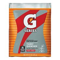 Gatorade 03808 Thirst Quencher Instant Powder Sports Drink Mix, Powder, Fruit Punch Flavor, 8.5 oz Pack, Pack of 40 