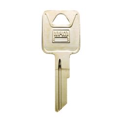 Hy-Ko 11010RA7 Automotive Key Blank, Brass, Nickel, For: AMC Vehicle Locks, Pack of 10 