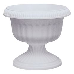 Southern Patio UR1810ST Urn Planter, 15-1/2 in H, 17.63 in W, 17.63 in D, Plastic, Stone 