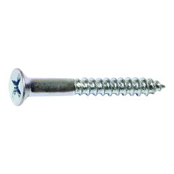 Midwest Fastener 02584 Screw, #10 Thread, 2-1/2 in L, Coarse Thread, Flat Head, Phillips Drive, Sharp Point, Steel, Zinc 