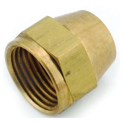 Anderson Metals 754014-05 Short Nut, 5/16 in, Flare, Brass, Pack of 10 