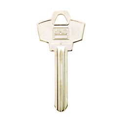 Hy-Ko 11010SC22 Key Blank, Brass, Nickel, For: Schlage Cabinet, House Locks and Padlocks, Pack of 10 