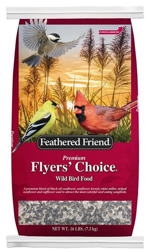Feathered Friend Flyers' Choice Series 14163 Wild Bird Food, Premium, 16 lb Bag