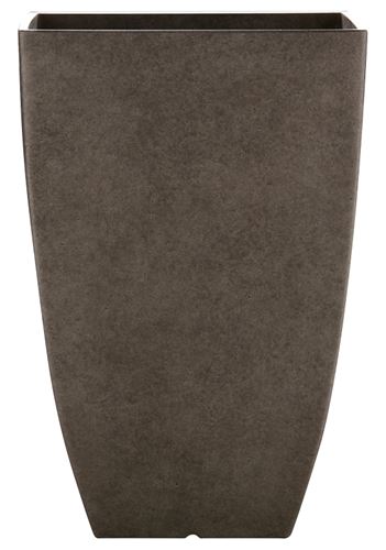 Southern Patio HDR-091653 Newland Planter, Square, Plastic/Resin, Gray, Stone Aesthetic