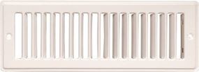 Imperial RG1270-A Toe Space Grille, 2-1/4 in L, 12 in W, Steel, White