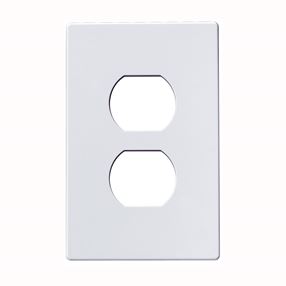 Eaton Wiring Devices PJS8W Wallplate, 4-1/2 in L, 2-3/4 in W, 1 -Gang, Polycarbonate, White, High-Gloss