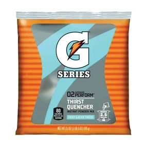 Gatorade 33677 Thirst Quencher Instant Powder Sports Drink Mix, Powder, Glacier Freeze Flavor, 21 oz Pack, Pack of 32