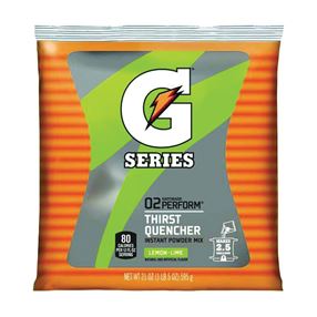 Gatorade 03969 Thirst Quencher Instant Powder Sports Drink Mix, Powder, Lemon-Lime Flavor, 21 oz Pack, Pack of 32