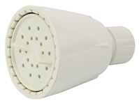 Boston Harbor S1210201WH Shower Head, 1.75 gpm, 1/2-14 NPT Connection, Threaded, ABS, White, 8 in L, 12 in W 