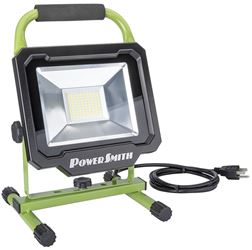 PowerSmith PWL150S Work Light, LED Lamp, 50 W, 120 V, 5000 Lumens 