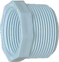 IPEX 435703 Pipe Reducing Bushing, 1-1/4 x 1/2 in, MPT x FPT, PVC, White, SCH 40 Schedule, 370 psi Pressure 