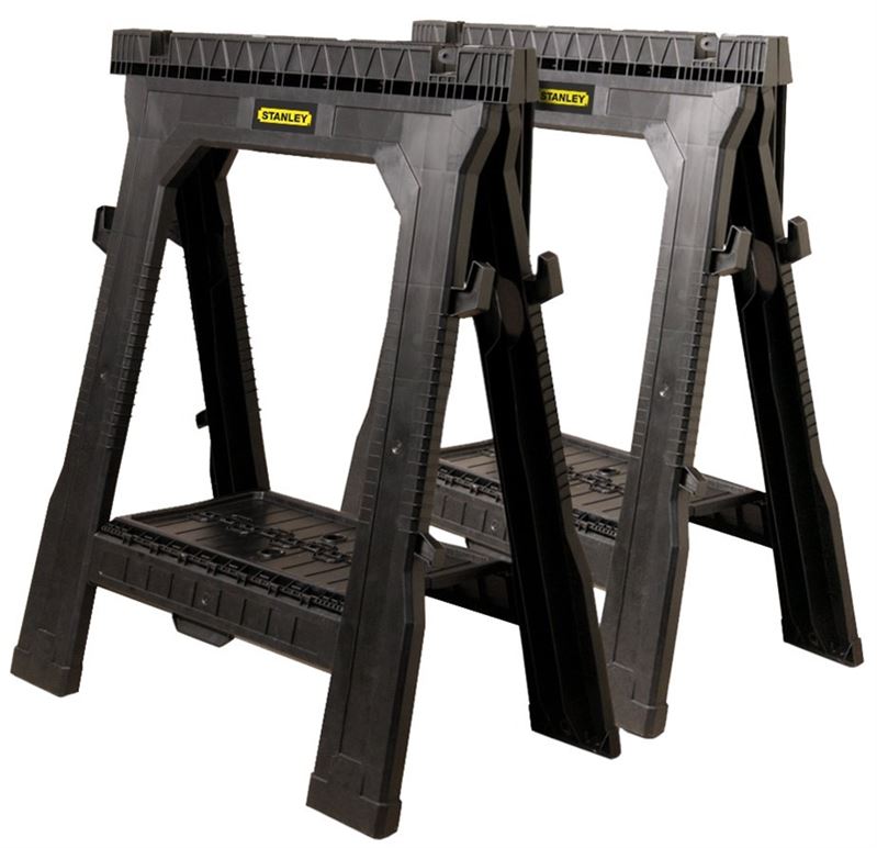 Stanley Hand Tools STST60626 Adjustable Sawhorses 2 Count