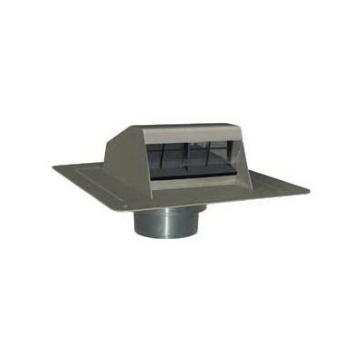 Brown Duraflo 6013BR Roof Dryer Vent With Flapper And Attached Collar 