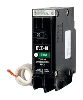 Eaton BRN120AF Circuit Breaker, Type BR, 20 A, 1-Pole, 120/240 V, Instantaneous, Long Time Trip, Pigtail 