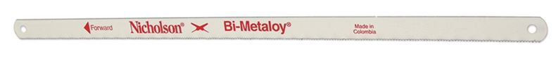 Crescent Nicholson Bi-Metaloy NF1218 Series 62723N-02 Replacement Hacksaw Blade, 1/2 in W, 12 in L, 18 TPI 10 Pack 