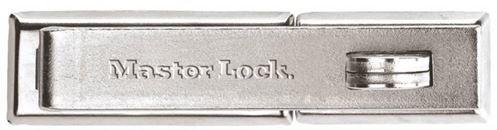 Master Lock 730DPF Hasp, 7-1/4 in L, 1-5/8 in W, Steel, Zinc
