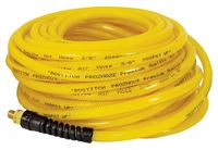 Bostitch PRO-1450 Air Hose, 1/4 in OD, 50 ft L, MNPT, 300 psi Pressure, Polyurethane, Yellow