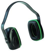 MSA 10004293 Ear Muffs, 22 dB NRR, Plastic, Black/Green