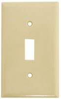 Eaton Wiring Devices 2134V-BOX Wallplate, 4-1/2 in L, 2-3/4 in W, 1 -Gang, Thermoset, Ivory, High-Gloss 25 Pack 