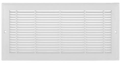 Imperial RG3012 Sidewall Grille, 19-1/4 in L, 7-1/4 in W, Polystyrene, White, Pack of 10 