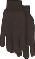 BOSS 4020-6 Classic Protective Gloves, L, Straight Thumb, Clute-Cut, Knit Wrist Cuff, Polyester, Brown 