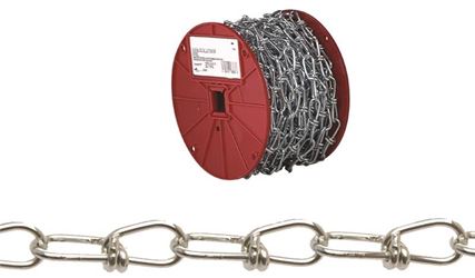 Campbell 0722627 Loop Chain, 155 lb Working Load Limit, #1, Low Carbon Steel, Zinc 