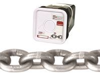Campbell 0184516 High-Test Chain, 5/16 in, 60 ft L, 3900 lb Working Load, 43 Grade, Carbon Steel, Bright/Galvanized 