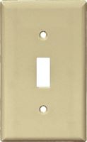 WALL PLATE 1 GNG TGL NYLN IVRY, Pack of 10 