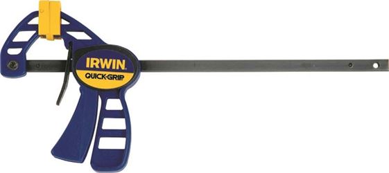 IRWIN QUICK-GRIP 1964746 Bar Clamp, 4-1/4 in Max Opening Size, 1-3/16 in D Throat, Plastic Resin/Steel Body 