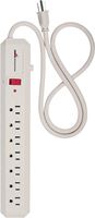 Eaton Wiring Devices 1176V Surge Protection Power Strip, 2 -Pole, 125 V, 15 A, 7 -Outlet, 70 J Energy, Ivory 