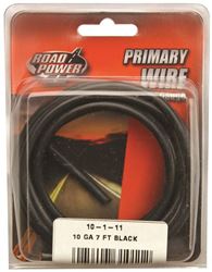 Road Power 55671833/10-1-11 Electrical Wire, 10 AWG Wire, 1-Conductor, 25/60 VAC/VDC, Copper Conductor, Black Sheath 