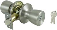 ProSource TS600V-PS Entry Knob Set, Solid Brass, Stainless Steel 3 Pack 