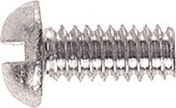 Danco 35141B Faucet Bibb Screw, #4-32 Thread, 3/8 in L, Brass, Chrome Plated, Pack of 5 