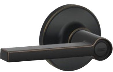 Dexter J Series J40V SOL 716 Privacy Lockset, Solstice Design, Lever Handle, Aged Bronze, Metal, Turnbutton  