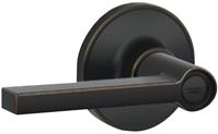 Dexter J Series J10V SOL 716 Hall and Closet Passage Lock, Lever Handle, Zinc, Aged Bronze, 2-3/8 to 2-3/4 in Backset  