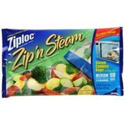 Ziploc ZipN Steam 95689 Cooking Bag 12 Pack 